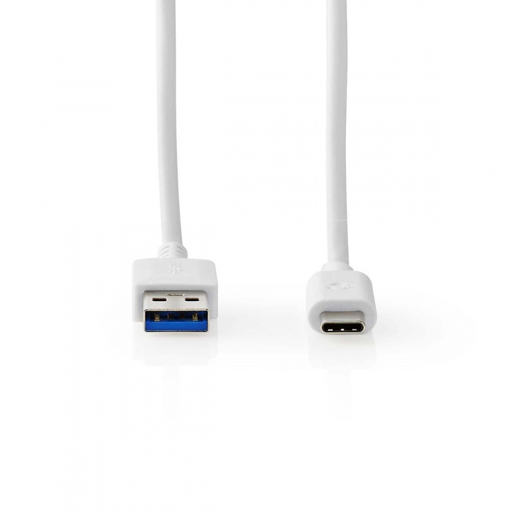 Nedis USB-kabel | USB 3.2 Gen 2 | USB-A Han | USB-C™ Hann | 60 W | 10 Gbps | Nikkel belagt | 1.00 m | Rund | PVC | Hvit | Boks Nedis USB-kabel | USB 3.2 Gen 2 | USB-A Han | USB-C™ Hann | 60 W | 10 Gbps | Nikkel belagt | 1.00 m | Rund | PVC | Hvit | Boks