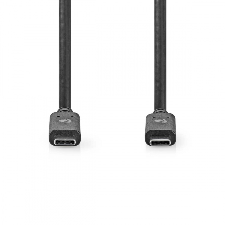 Nedis USB-kabel | USB 3.2 Gen 2 | USB-C™ Hann | USB-C™ Hann | 100 W | 4K@60Hz | 10 Gbps | Nikkel belagt | 1.00 m | Rund | PVC | Sort | Boks Nedis USB-kabel | USB 3.2 Gen 2 | USB-C™ Hann | USB-C™ Hann | 100 W | 4K@60Hz | 10 Gbps | Nikkel belagt | 1.00 m | Rund | PVC | Sort | Boks