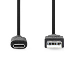 Nedis USB-kabel | USB 3.2 Gen 2 | USB-A Han | USB-C™ Hann | 60 W | 10 Gbps | Nikkel belagt | 1.00 m | Rund | PVC | Sort | Label Nedis USB-kabel | USB 3.2 Gen 2 | USB-A Han | USB-C™ Hann | 60 W | 10 Gbps | Nikkel belagt | 1.00 m | Rund | PVC | Sort | Label