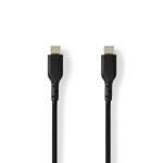 Nedis USB-kabel | USB 2.0 | USB-C™ Hann | USB-C™ Hann | 240 W | 480 Mbps | Nikkel belagt | 2.00 m | Rund | PVC | Sort | Label Nedis USB-kabel | USB 2.0 | USB-C™ Hann | USB-C™ Hann | 240 W | 480 Mbps | Nikkel belagt | 2.00 m | Rund | PVC | Sort | Label