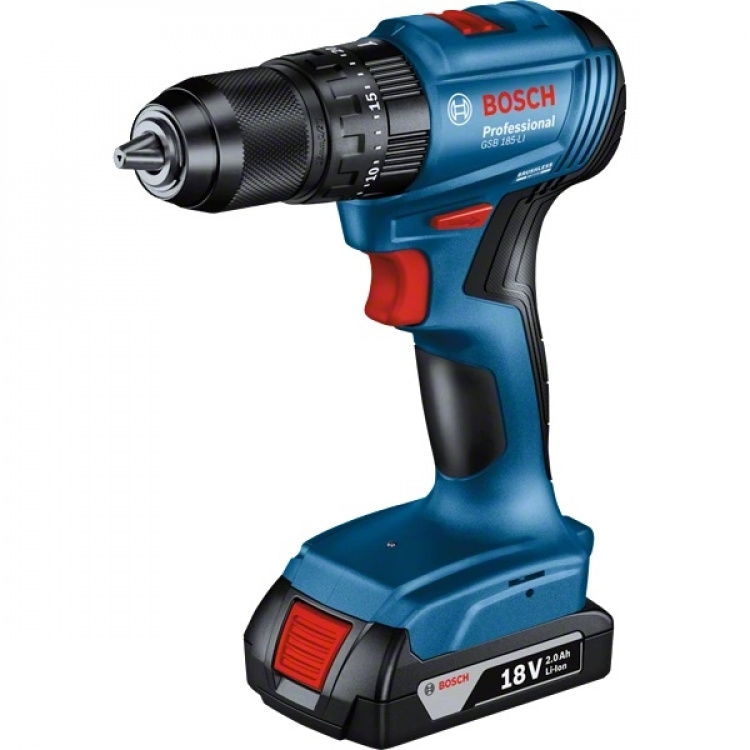 Bosch GSB 185-LI Slagboremaskin + transportkoffert - 06019K3103
