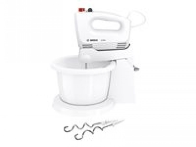 Bosch CleverMixx MFQ2600W Mixer Turbo-funksjon Hvit/rød