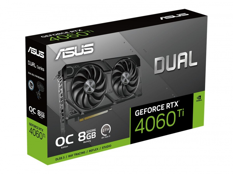 Asus Dual GeForce RTX 4060 Ti EVO 8 GB 8 GB OC-utgave Asus Dual GeForce RTX 4060 Ti EVO 8 GB 8 GB OC-utgave