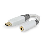 Nedis USB-C™ Adapter | USB 2.0 | USB-C™ Hann | 3.5 mm Hun | 0.10 m | Rund | Gull belagt | PVC | Hvit | Boks