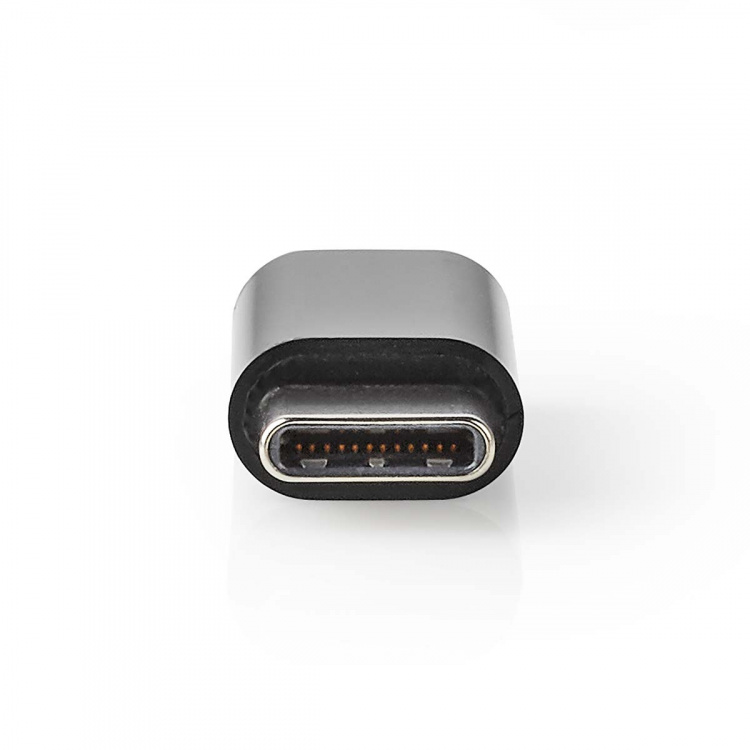 Nedis USB-C™ Adapter | USB 2.0 | USB-C™ Hann | USB Micro-B Hun | 480 Mbps | Rund | Nikkel belagt | Sort | Boks