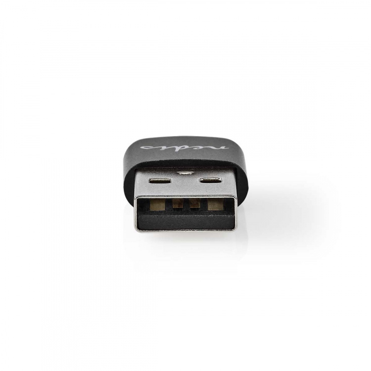 Nedis USB-A Adapter | USB 2.0 | USB-A Han | USB-C™ Hunn | 480 Mbps | Rund | Nikkel belagt | Sort | Boks Nedis USB-A Adapter | USB 2.0 | USB-A Han | USB-C™ Hunn | 480 Mbps | Rund | Nikkel belagt | Sort | Boks