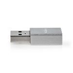 Nedis USB-A Adapter | USB 3.2 Gen 1 | USB-A Han | USB-C™ Hunn | 5 Gbps | Rund | Nikkel belagt | Sort | Boks