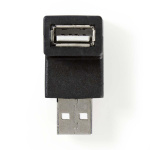 Nedis USB-A Adapter | USB 2.0 | USB-A Han | USB-A Hun | 480 Mbps | Rund | Nikkel belagt | PVC | Sort | Boks Nedis USB-A Adapter | USB 2.0 | USB-A Han | USB-A Hun | 480 Mbps | Rund | Nikkel belagt | PVC | Sort | Boks