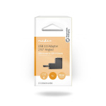 Nedis USB-A Adapter | USB 2.0 | USB-A Han | USB-A Hun | 480 Mbps | Rund | Nikkel belagt | PVC | Sort | Boks