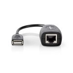 Nedis Aktiv USB-kabel | USB 1.1 | USB-A Han | RJ45 Hun | 12 Mbps | 0.20 m | Rund | Nikkel belagt | PVC | Kobber | Boks Nedis Aktiv USB-kabel | USB 1.1 | USB-A Han | RJ45 Hun | 12 Mbps | 0.20 m | Rund | Nikkel belagt | PVC | Kobber | Boks