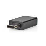 Nedis USB-C™ Adapter | USB 3.2 Gen 1 | USB-C™ Hann | USB-A Hun | 5 Gbps | OTG | Rund | Nikkel belagt | Sort | Boks Nedis USB-C™ Adapter | USB 3.2 Gen 1 | USB-C™ Hann | USB-A Hun | 5 Gbps | OTG | Rund | Nikkel belagt | Sort | Boks
