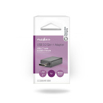 Nedis USB-C™ Adapter | USB 3.2 Gen 1 | USB-C™ Hann | USB-A Hun | 5 Gbps | OTG | Rund | Nikkel belagt | Sort | Boks Nedis USB-C™ Adapter | USB 3.2 Gen 1 | USB-C™ Hann | USB-A Hun | 5 Gbps | OTG | Rund | Nikkel belagt | Sort | Boks