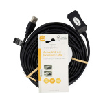 Nedis Aktiv USB-kabel | USB 2.0 | USB-A Han | USB-A Hun | 480 Mbps | 10.0 m | Rund | Nikkel belagt | PVC | Kobber | Label Nedis Aktiv USB-kabel | USB 2.0 | USB-A Han | USB-A Hun | 480 Mbps | 10.0 m | Rund | Nikkel belagt | PVC | Kobber | Label