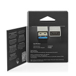 Nedis USB-A Adapter | USB 3.2 Gen 1 | USB-A Han | USB-C™ Hunn | 5 Gbps | Rund | Nikkel belagt | Sølv | Deksel Vindusboks