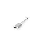 Nedis USB-C™ Adapter | USB 3.2 Gen 1 | USB-C™ Hann | DisplayPort Hun / USB-C™ Hunn | 4K@60Hz | Power delivery | 0.20 m | Rund | Gull belagt | Flettet / Nylon | Sølv | Deksel Vindusboks