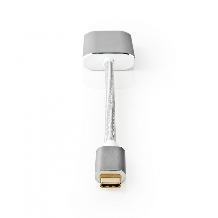 Nedis USB-C™ Adapter | USB 3.2 Gen 1 | USB-C™ Hann | Mini DisplayPort Hun | Power delivery | 0.20 m | Rund | Gull belagt | Flettet / Nylon | Sølv | Deksel Vindusboks Nedis USB-C™ Adapter | USB 3.2 Gen 1 | USB-C™ Hann | Mini DisplayPort Hun | Power delivery | 0.20 m | Rund | Gull belagt | Flettet / Nylon | Sølv | Deksel Vindusboks