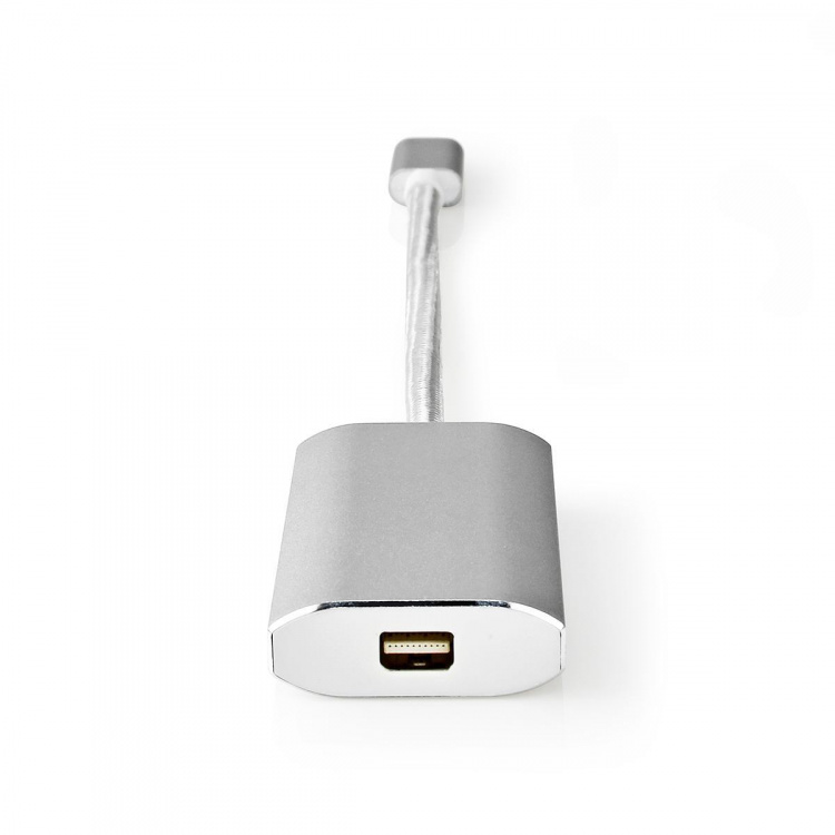 Nedis USB-C™ Adapter | USB 3.2 Gen 1 | USB-C™ Hann | Mini DisplayPort Hun | Power delivery | 0.20 m | Rund | Gull belagt | Flettet / Nylon | Sølv | Deksel Vindusboks Nedis USB-C™ Adapter | USB 3.2 Gen 1 | USB-C™ Hann | Mini DisplayPort Hun | Power delivery | 0.20 m | Rund | Gull belagt | Flettet / Nylon | Sølv | Deksel Vindusboks