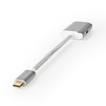 Nedis USB-C™ Adapter | USB 3.2 Gen 1 | USB-C™ Hann | Mini DisplayPort Hun | Power delivery | 0.20 m | Rund | Gull belagt | Flettet / Nylon | Sølv | Deksel Vindusboks Nedis USB-C™ Adapter | USB 3.2 Gen 1 | USB-C™ Hann | Mini DisplayPort Hun | Power delivery | 0.20 m | Rund | Gull belagt | Flettet / Nylon | Sølv | Deksel Vindusboks