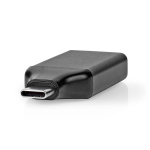 Nedis USB-C™ Adapter | USB 3.2 Gen 1 | USB-C™ Hann | HDMI™ Output | 4K@60Hz | Rund | Nikkel belagt | Grå / Sort | Boks