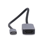 Nedis USB-C™ Adapter | USB 3.2 Gen 1 | USB-C™ Hann | HDMI™ Output | 8K@60Hz | 0.20 m | Rund | Nikkel belagt | PVC | Sort | Boks