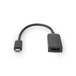 Nedis USB-C™ Adapter | USB 3.2 Gen 1 | USB-C™ Hann | HDMI™ Output | 4K@60Hz | 0.20 m | Rund | Nikkel belagt | PVC | Sort | Boks Nedis USB-C™ Adapter | USB 3.2 Gen 1 | USB-C™ Hann | HDMI™ Output | 4K@60Hz | 0.20 m | Rund | Nikkel belagt | PVC | Sort | Boks