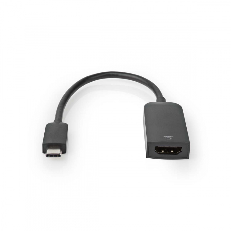 Nedis USB-C™ Adapter | USB 3.2 Gen 1 | USB-C™ Hann | HDMI™ Output | 4K@60Hz | 0.20 m | Rund | Nikkel belagt | PVC | Sort | Boks Nedis USB-C™ Adapter | USB 3.2 Gen 1 | USB-C™ Hann | HDMI™ Output | 4K@60Hz | 0.20 m | Rund | Nikkel belagt | PVC | Sort | Boks