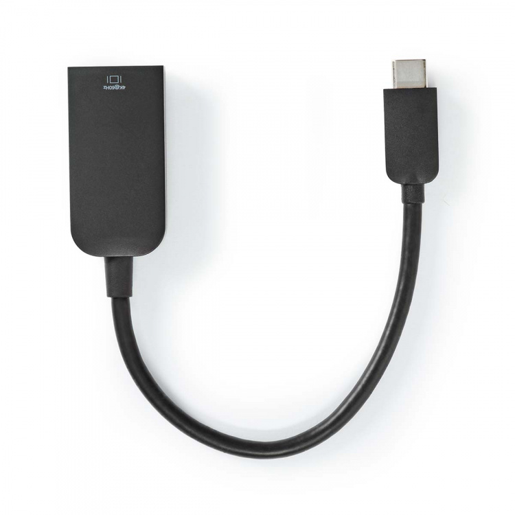 Nedis USB-C™ Adapter | USB 3.2 Gen 1 | USB-C™ Hann | HDMI™ Output | 4K@60Hz | 0.20 m | Rund | Nikkel belagt | PVC | Sort | Boks Nedis USB-C™ Adapter | USB 3.2 Gen 1 | USB-C™ Hann | HDMI™ Output | 4K@60Hz | 0.20 m | Rund | Nikkel belagt | PVC | Sort | Boks