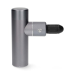 Nedis SmartLife Sports Massasje Pistol | Accu drevet | Oppladningsbar | 5 Massage Modes | Flatt hode / Konisk hode / Sfærisk hode / Snøreveske / U-formet hode | Mørk Grå