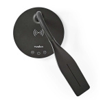 Nedis LED-lampe med trådløs lader | Dimmer - På produkt | LED / Qi | 15 W | Med dimming | Kald Hvit / Natural Hvit / Varm Hvit | 2700 - 6500 K