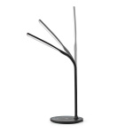 Nedis LED-lampe med trådløs lader | Dimmer - På produkt | LED / Qi | 15 W | Med dimming | Kald Hvit / Natural Hvit / Varm Hvit | 2700 - 6500 K