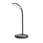 Nedis LED-lampe med trådløs lader | Dimmer - På produkt | LED / Qi | 15 W | Med dimming | Kald Hvit / Natural Hvit / Varm Hvit | 2700 - 6500 K