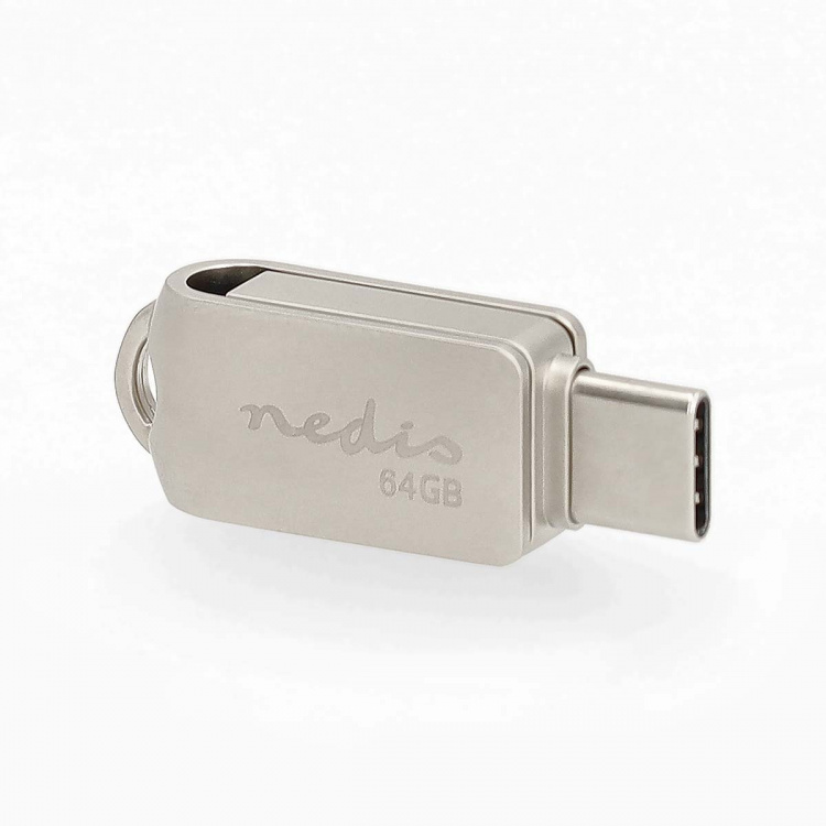 Nedis Minnepenn | 64 GB | USB-A / USB-C™ | Les hastighet: 90 MB/s | Skrive hastighet: 20 MB/s Nedis Minnepenn | 64 GB | USB-A / USB-C™ | Les hastighet: 90 MB/s | Skrive hastighet: 20 MB/s
