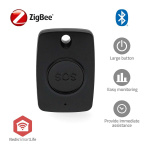 Nedis Smart Panikk Knapp | Zigbee 3.0 | Energitype for batteri: CR2450 | Sort