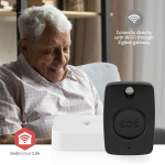 Nedis Smart Panikk Knapp | Zigbee 3.0 | Energitype for batteri: CR2450 | Sort