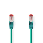 Nedis CAT6 Nettverkskabel | RJ45 Han | RJ45 Han | S/FTP | 10.0 m | Rund | LSZH | Grøn | Label