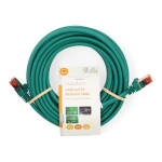 Nedis CAT6 Nettverkskabel | RJ45 Han | RJ45 Han | S/FTP | 10.0 m | Rund | LSZH | Grøn | Label