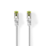 Nedis CAT7 nettverkskabel | S/FTP | RJ45 Han | RJ45 Han | 0.50 m | Snagless | Rund | LSZH | Hvit | Label
