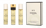 Chanel No 5 Giftset 60 ml 3x Edt Spray Refill 20Ml - Twist and Spray - Pungspray
