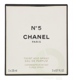 Chanel No 5 Gavesett 60 ml 2x Edp Spray Refill 20Ml/1x Edp Spray 20Ml - Twist and Spray