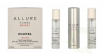 Chanel Allure Homme Sport Giftset 60 ml Edt Twist and Spray 3 x 20ml, Cologne Travel Spray and 2x Refills