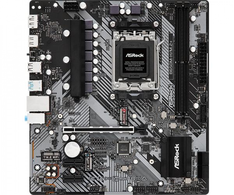 ASROCK B650M-H/M.2+ hovedkort Micro ATX AM5-sokkel DDR5 ASROCK B650M-H/M.2+ hovedkort Micro ATX AM5-sokkel DDR5