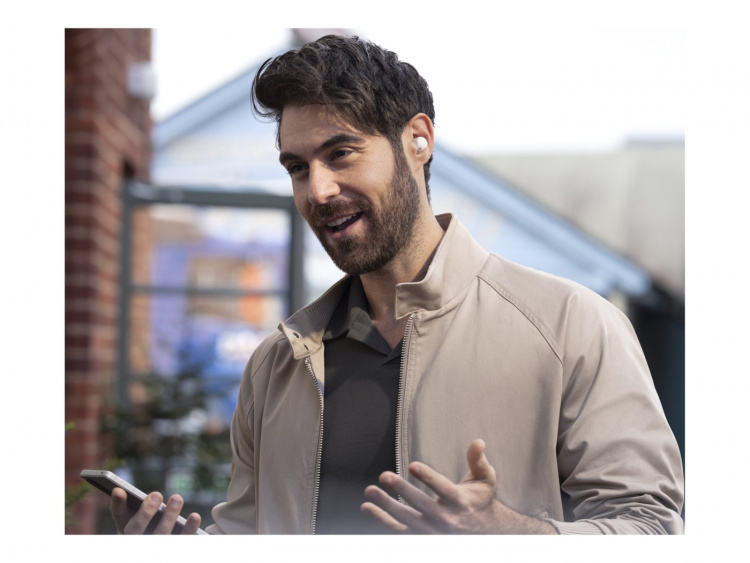 Sony WF-1000XM5 True Wireless-hodetelefoner i sølv Sony WF-1000XM5 True Wireless-hodetelefoner i sølv