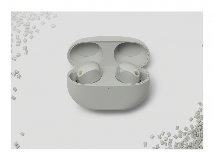 Sony WF-1000XM5 True Wireless-hodetelefoner i sølv Sony WF-1000XM5 True Wireless-hodetelefoner i sølv