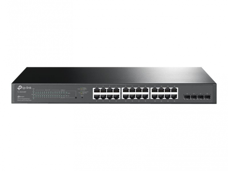 TP-LINK JetStream TL-SG2428P Switch 24-port Gigabit PoE+-switch TP-LINK JetStream TL-SG2428P Switch 24-port Gigabit PoE+-switch