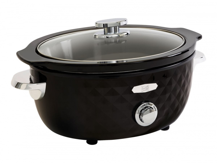 Fritel Family Slow cooker 5,5 liter Svart/krom Fritel Family Slow cooker 5,5 liter Svart/krom