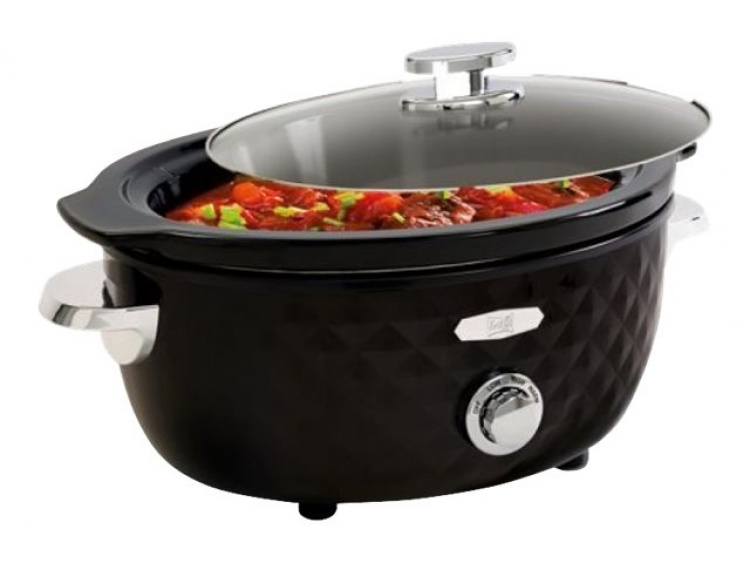 Fritel Family Slow cooker 5,5 liter Svart/krom Fritel Family Slow cooker 5,5 liter Svart/krom