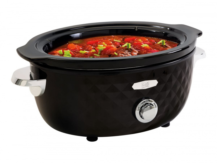 Fritel Family Slow cooker 5,5 liter Svart/krom Fritel Family Slow cooker 5,5 liter Svart/krom