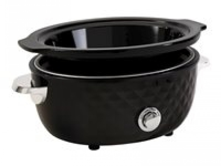Fritel Family Slow cooker 5,5 liter Svart/krom Fritel Family Slow cooker 5,5 liter Svart/krom