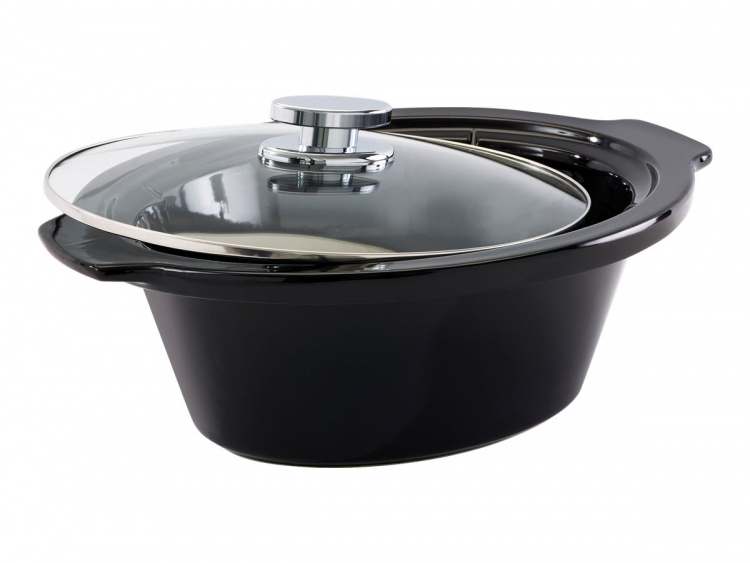 Fritel Family Slow cooker 5,5 liter Svart/krom Fritel Family Slow cooker 5,5 liter Svart/krom