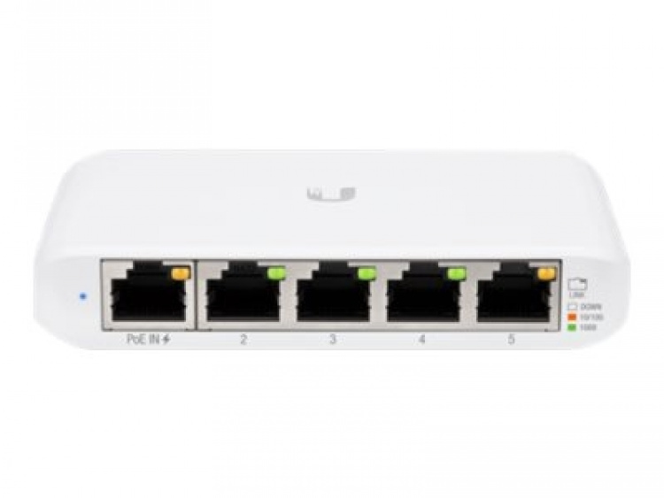 Ubiquiti UniFi Switch USW Flex Mini Switch 5-porter Gigabit PoE+